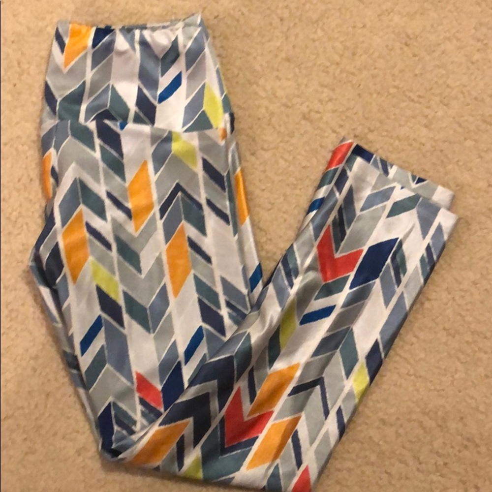 Goldsheep multicolored geometric print crop XS